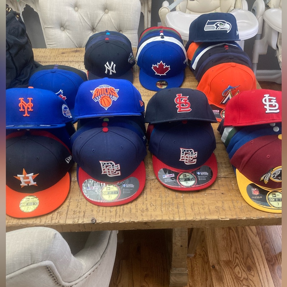 Lot of 42 New Era Fitted Hats New